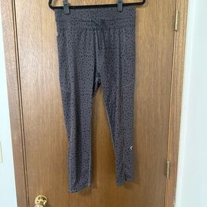 Black Dotted Performance Leggings